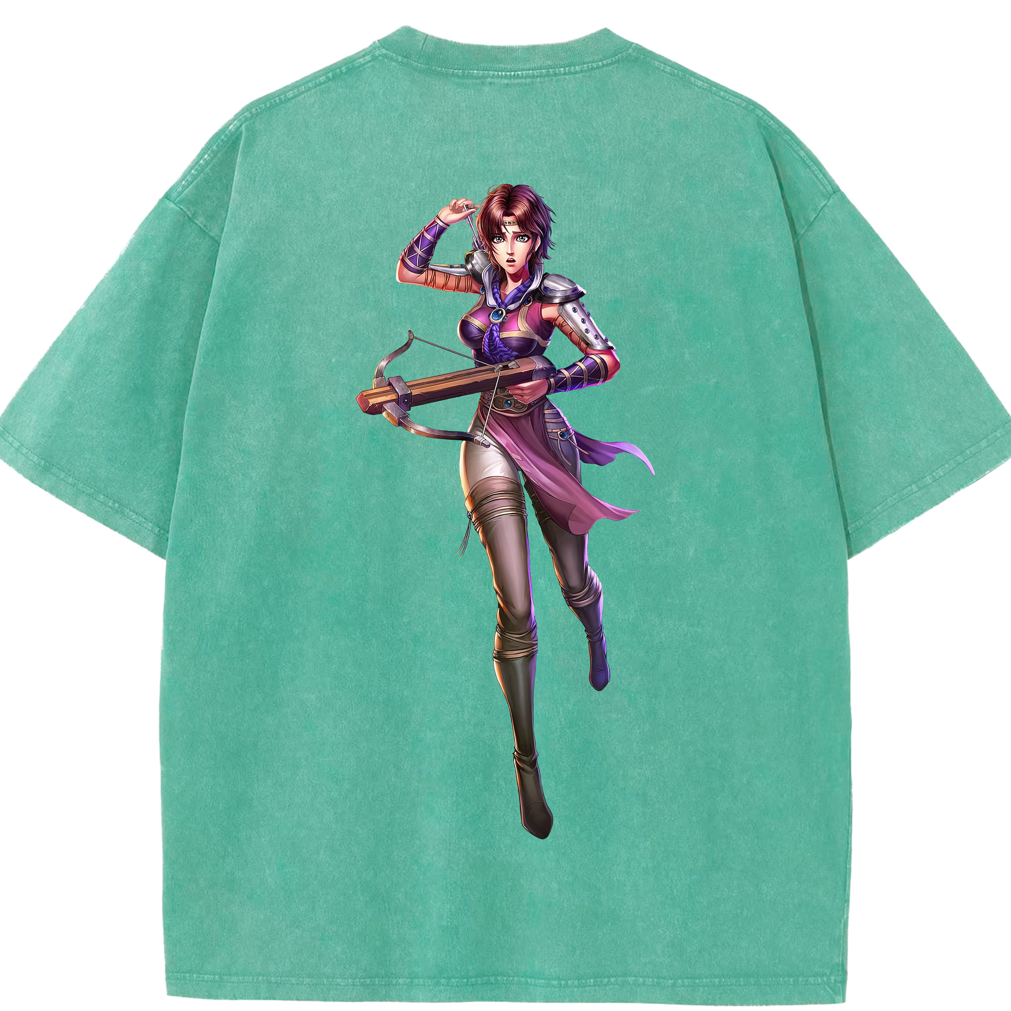 （画像用） 北斗の拳 Fist of the North Star 綿100% ヴィンテージ風 半袖Tシャツ（背面プリント）